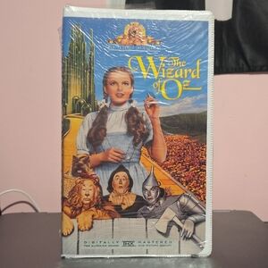 The Wizard of Oz VHS Tape In Its Original Packaging - Minor Holes On The Side